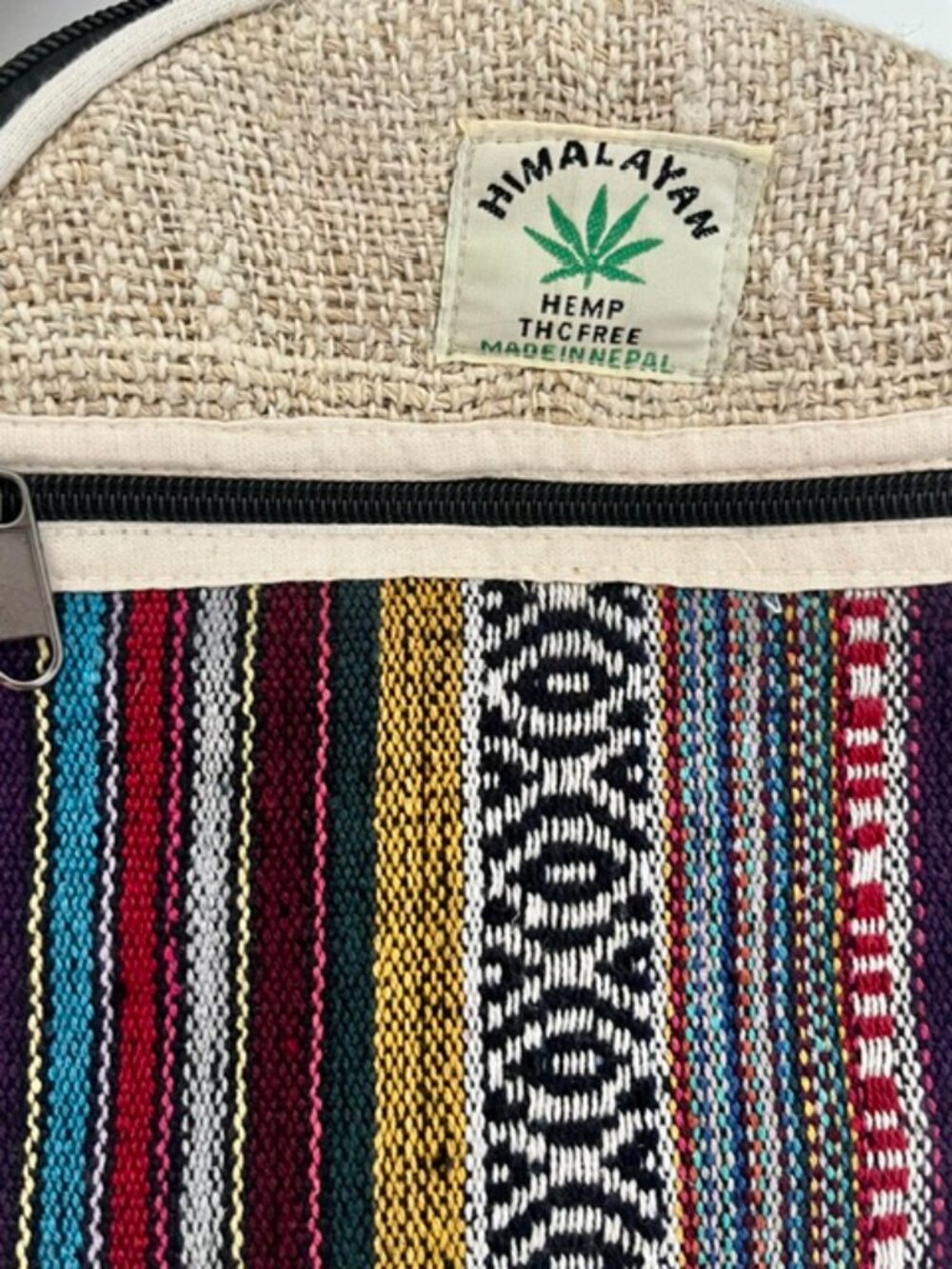 New! Himalayan Hemp Boho Round Crossbody Bag - Picture 2 of 6